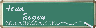 Alda Regen Visitenkarte